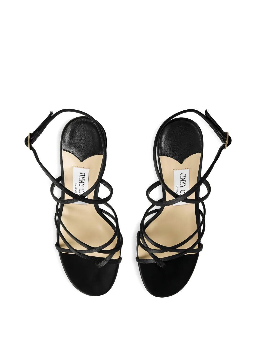 Jimmy Choo 100mm strappy sandals Black