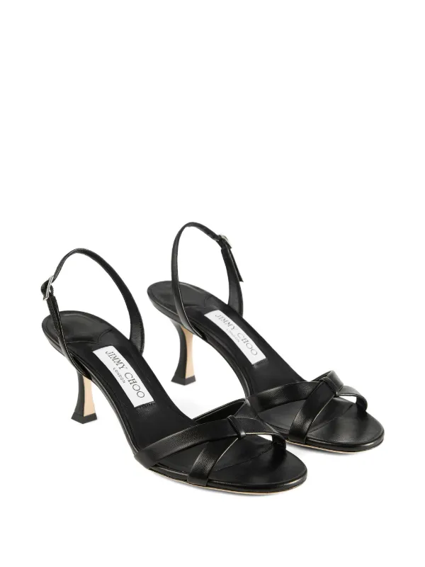Jimmy Choo 70 Elsy Sandals | Black | FARFETCH