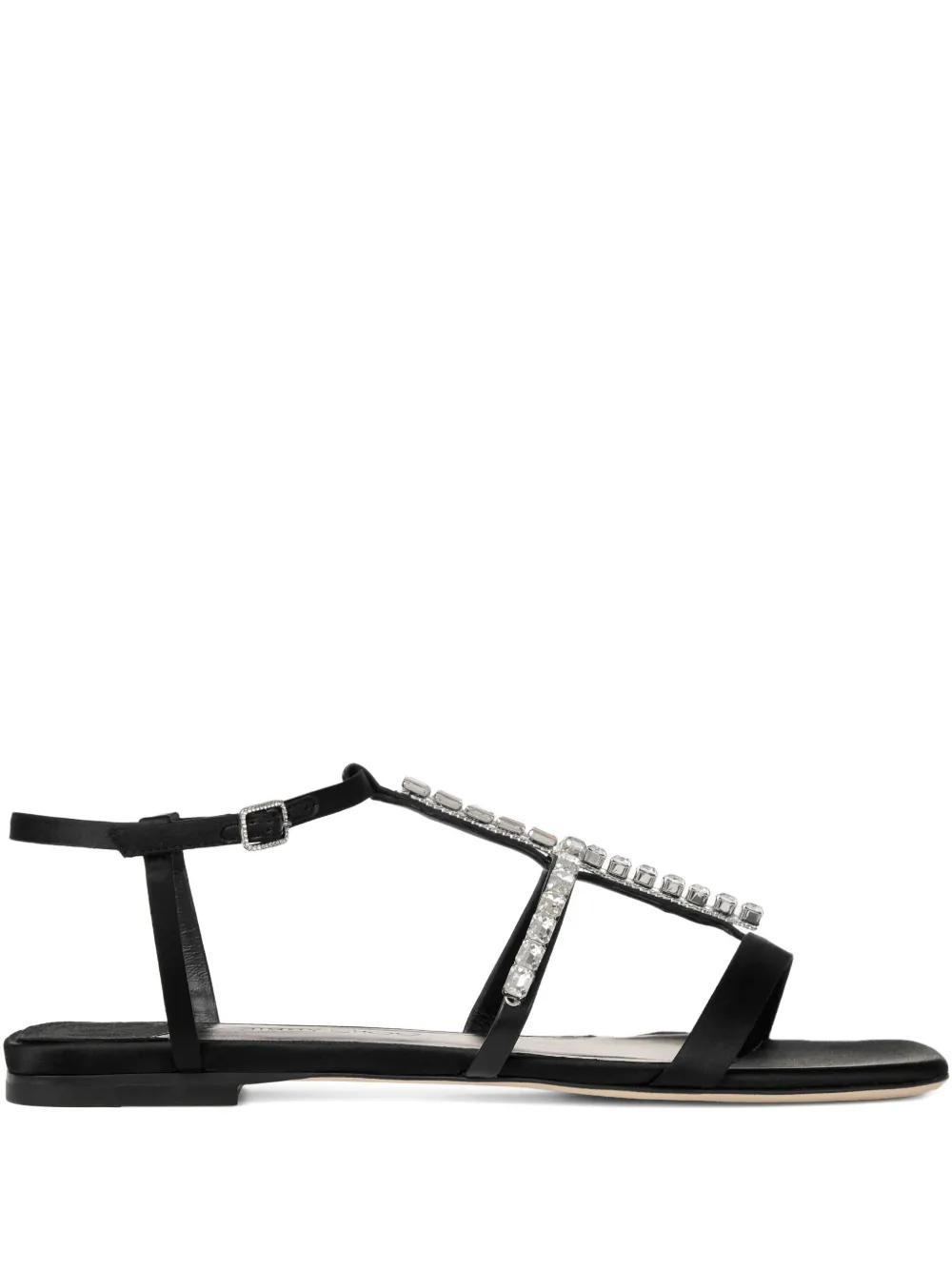 Jimmy Choo Gwyn platte sandalen Zwart