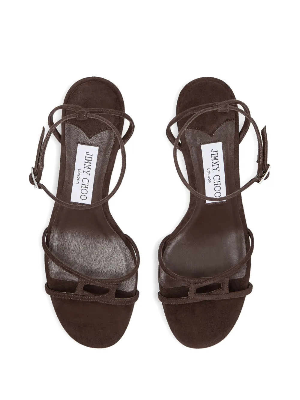 Jimmy Choo 65mm 1998 Leo sandals Brown