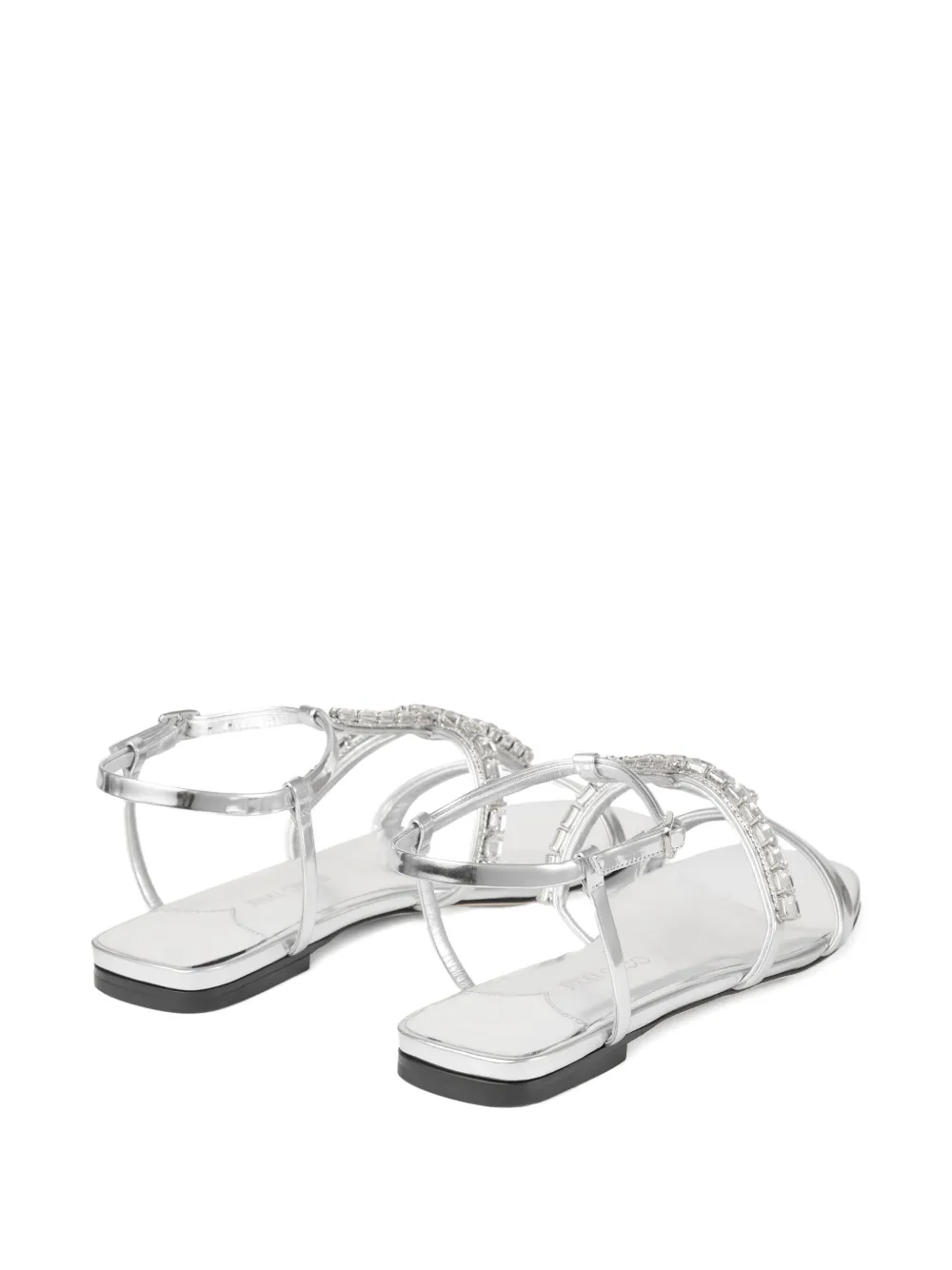 Jimmy Choo Gwyn flat sandals Silver