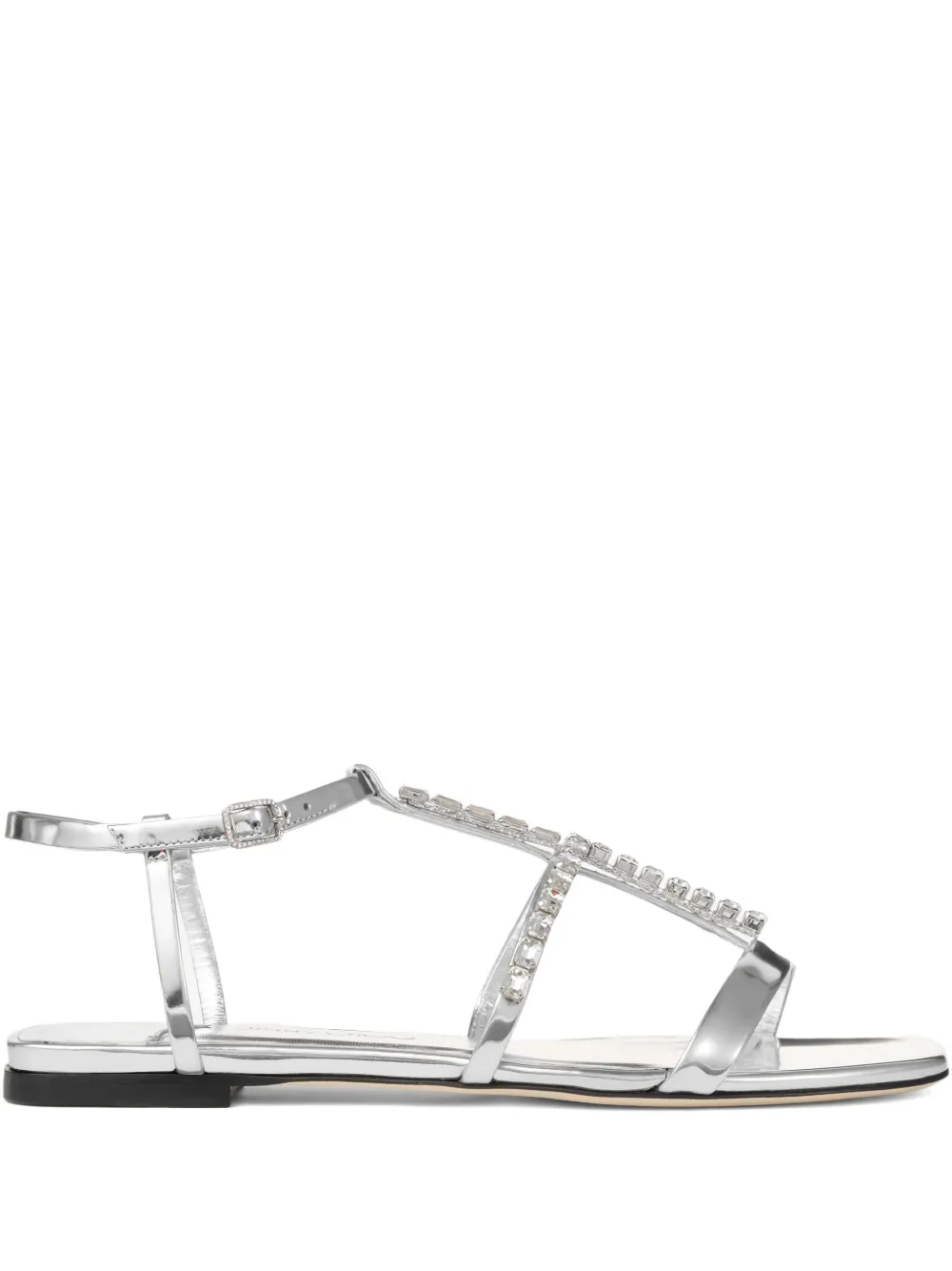 Jimmy Choo Gwyn flat sandals Silver