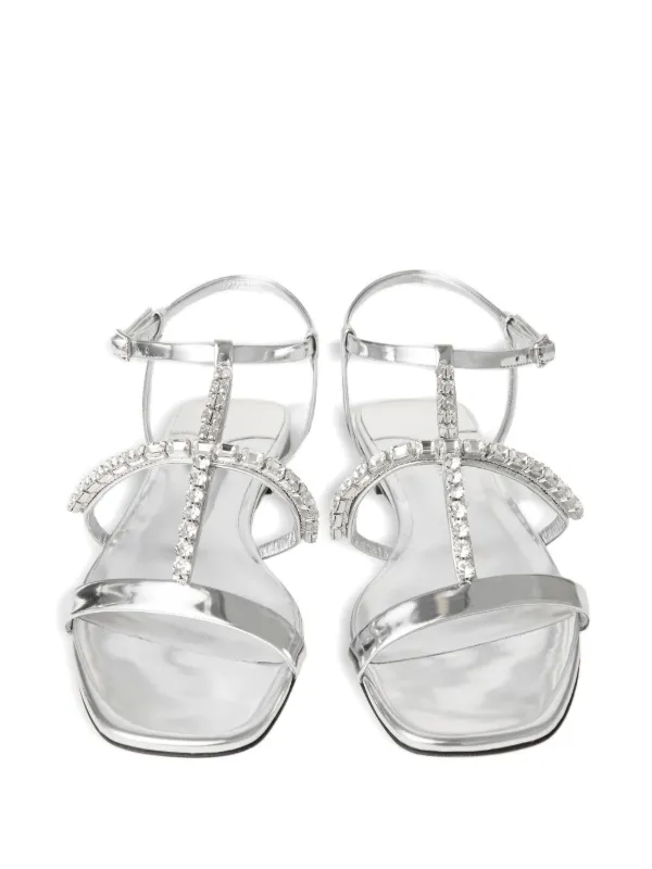 サンダル・ミュール JIMMY CHOO Silver Leather Gwyn Sandals 30053395_59113929_600.jpg
