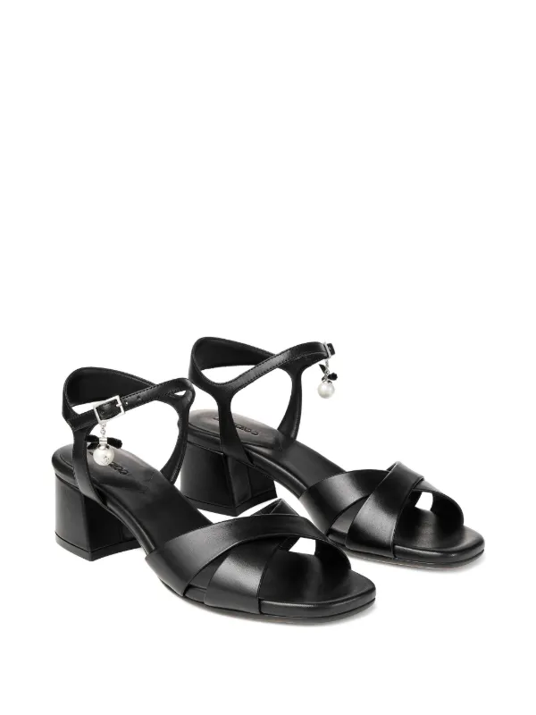Jimmy Choo Astra 45mm サンダル | ブラック | FARFETCH JP