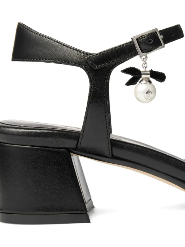 Jimmy Choo Astra 45mm サンダル | ブラック | FARFETCH JP