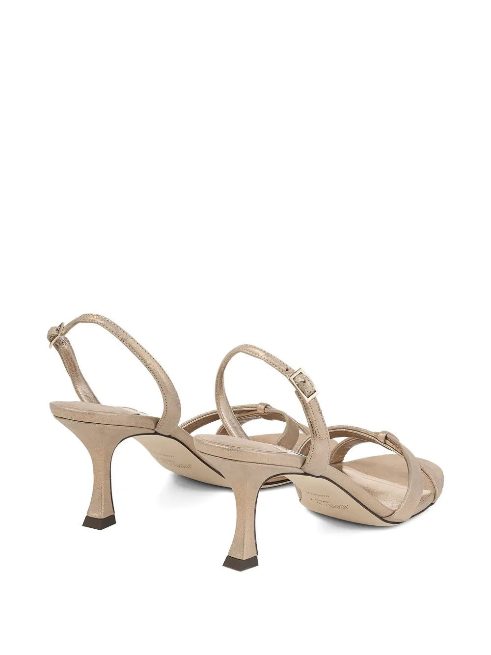 Jimmy Choo 70mm Elsy sling-back sandals Gold