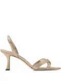 Jimmy Choo 70mm Elsy sling-back sandals - Gold