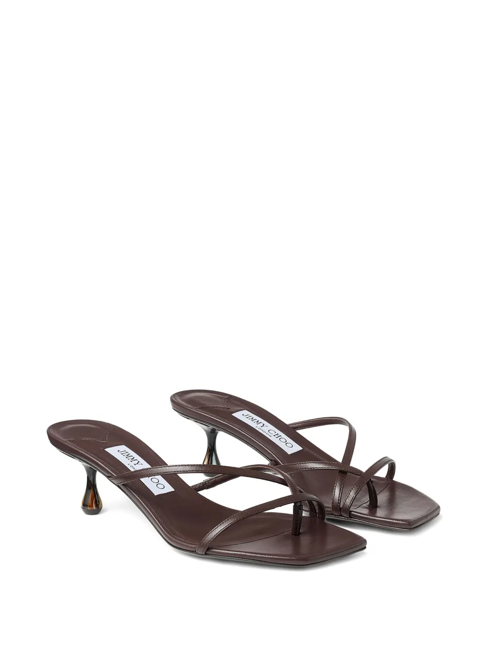 Jimmy Choo 50mm Etna mules Bruin