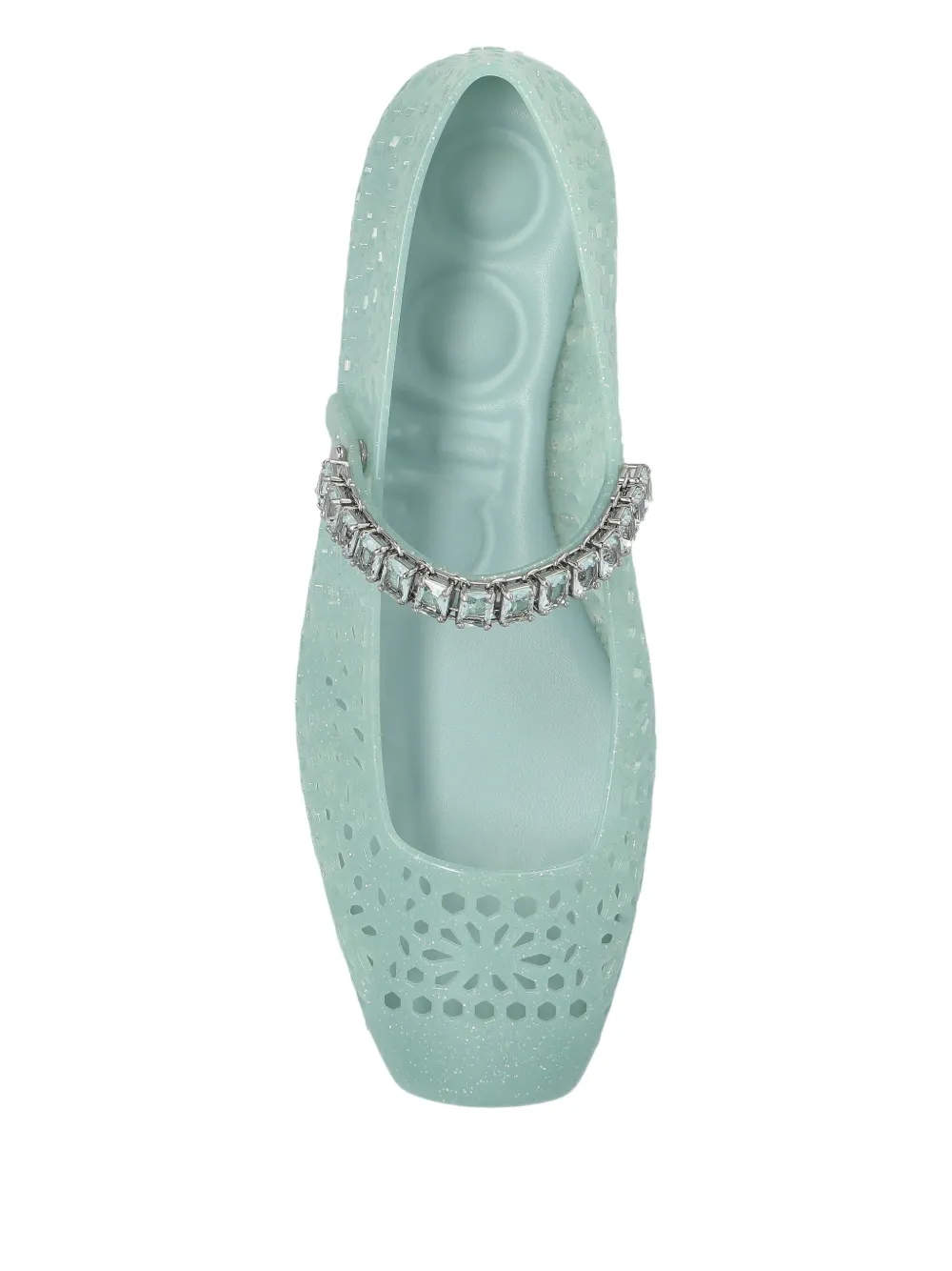 Jimmy Choo Jelly ballerina's Groen