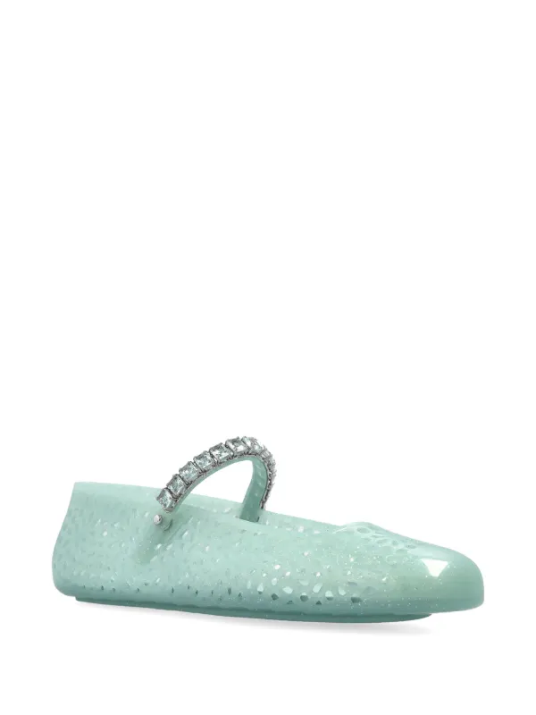 Jimmy Choo Jelly フラットシューズ | グリーン | FARFETCH JP
