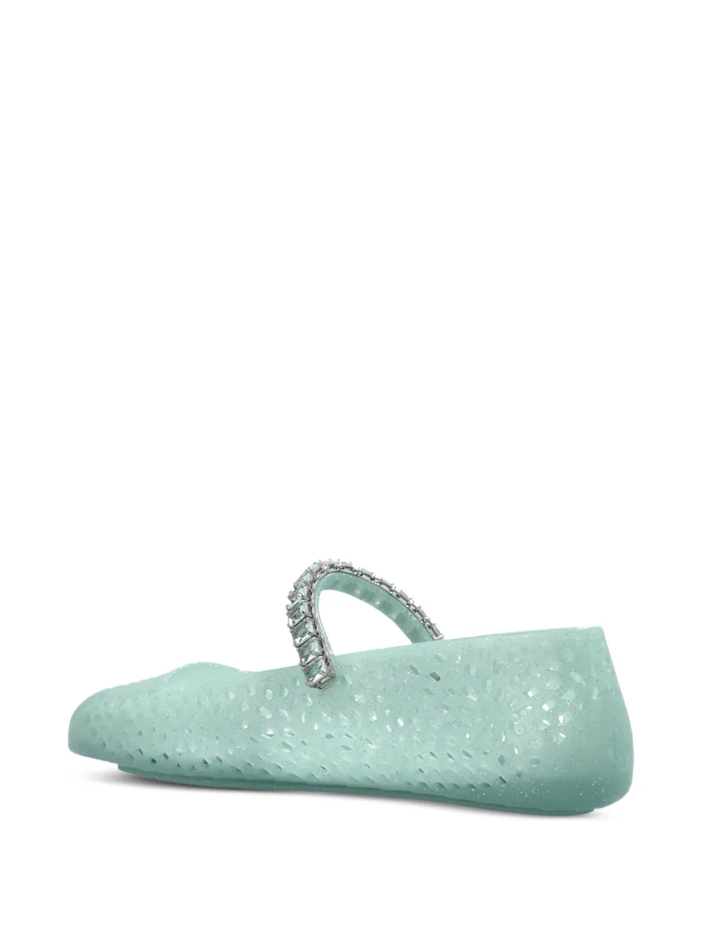 Jimmy Choo Jelly ballerina's Groen
