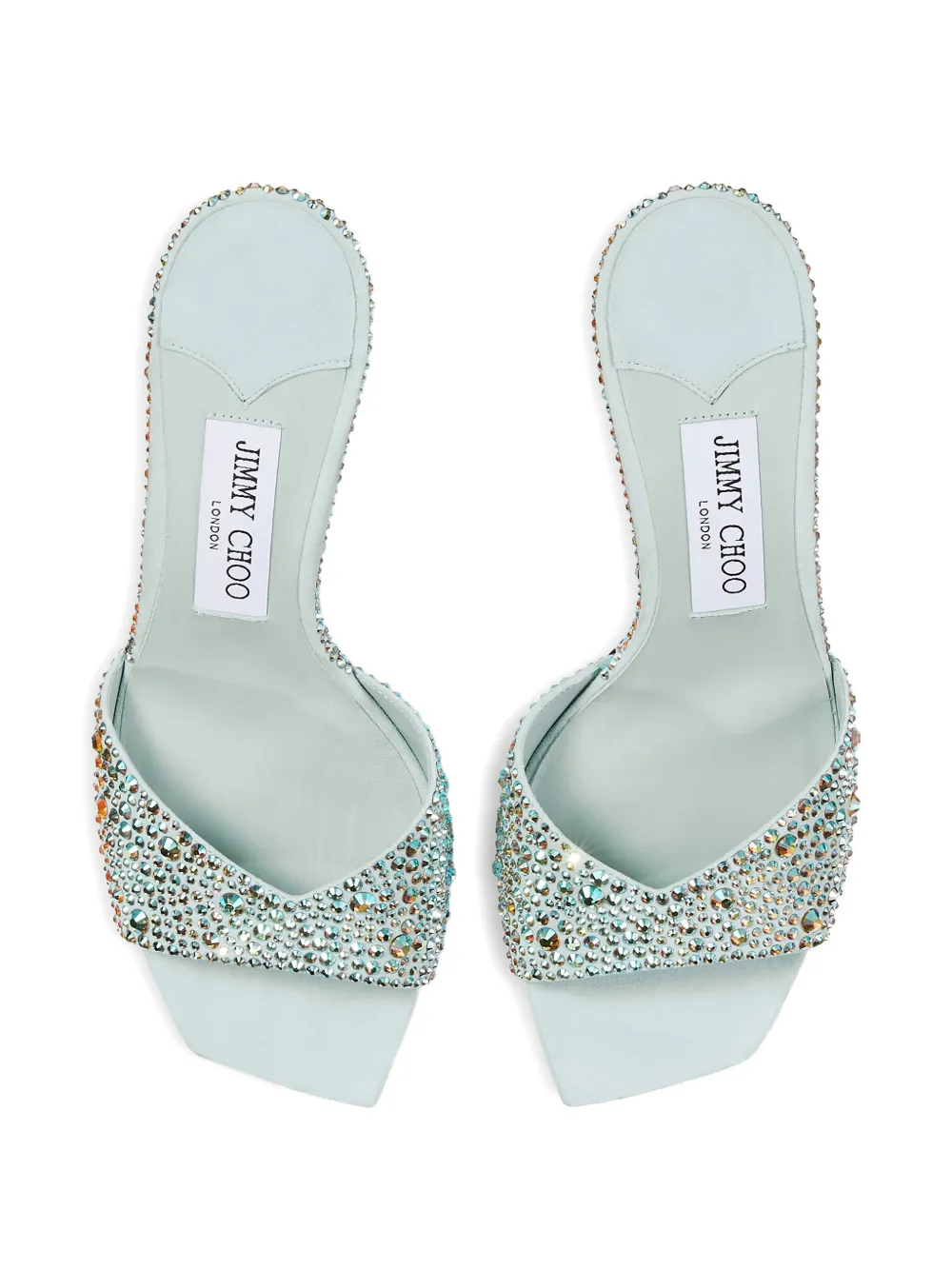 Jimmy Choo Skye 70mm muiltjes Groen