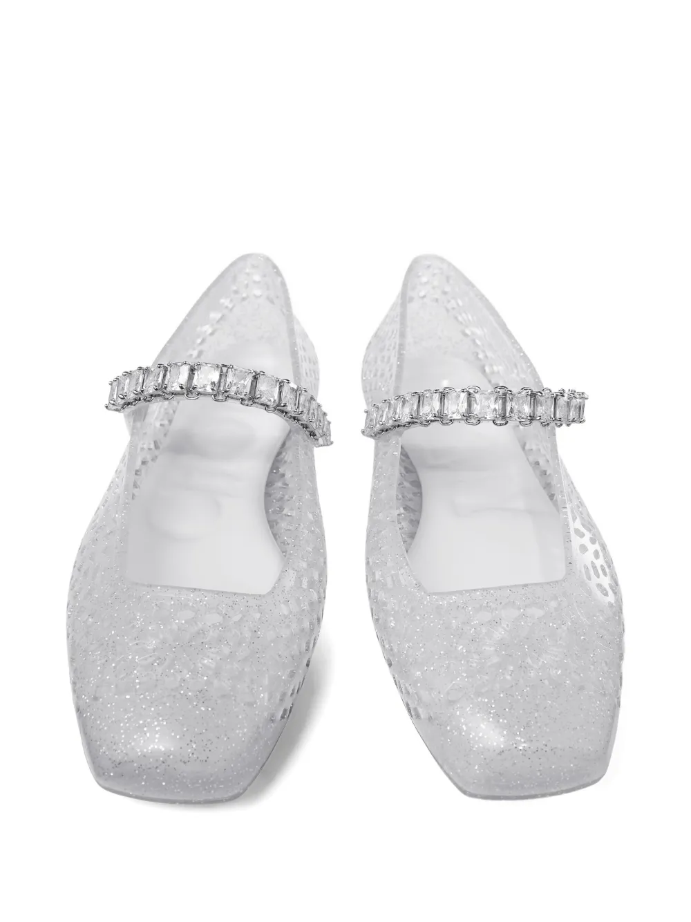 Jimmy Choo Jelly ballet flats White