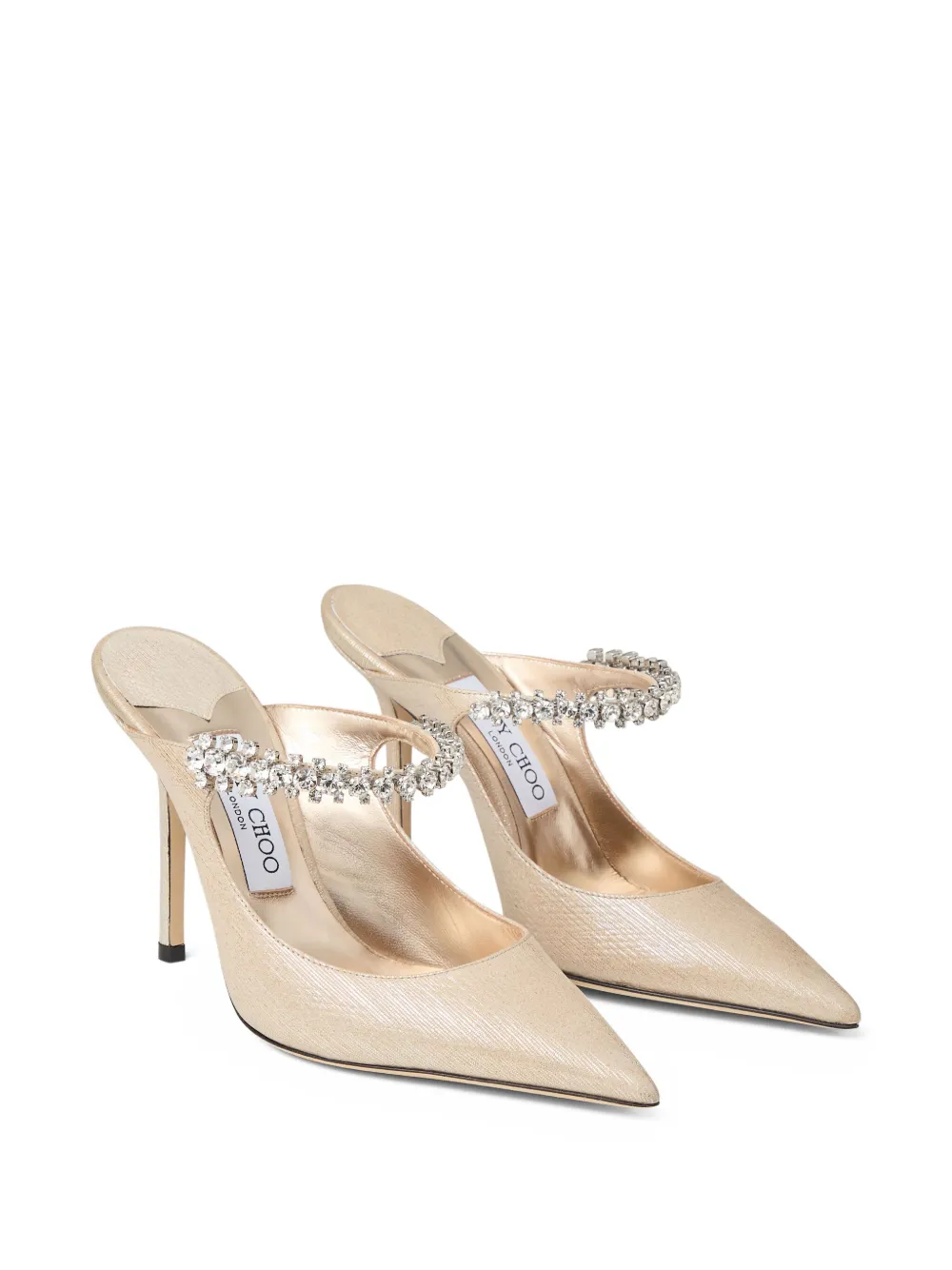 Jimmy Choo mules à talons ornées de cristal 100 mm | mules à talon | Image 2