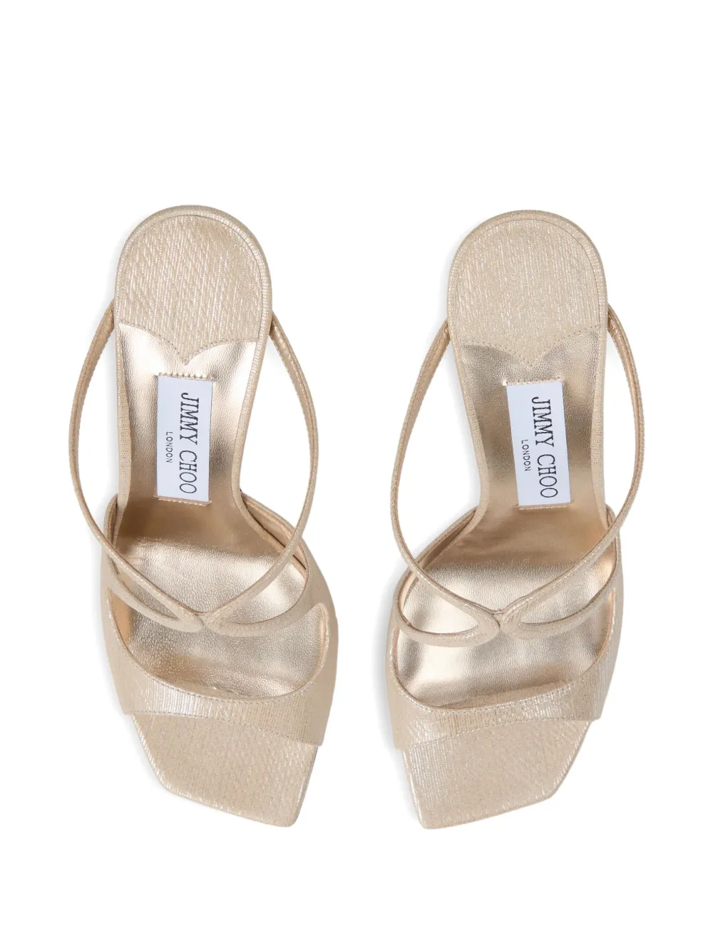 Jimmy Choo 95mm Anise mules Gold