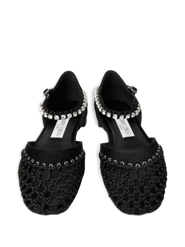 Jimmy Choo Dila フラットシューズ | ブラック | FARFETCH JP