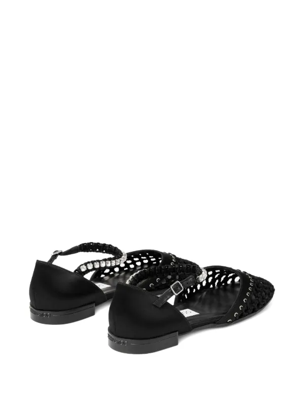 Jimmy Choo Dila フラットシューズ | ブラック | FARFETCH JP