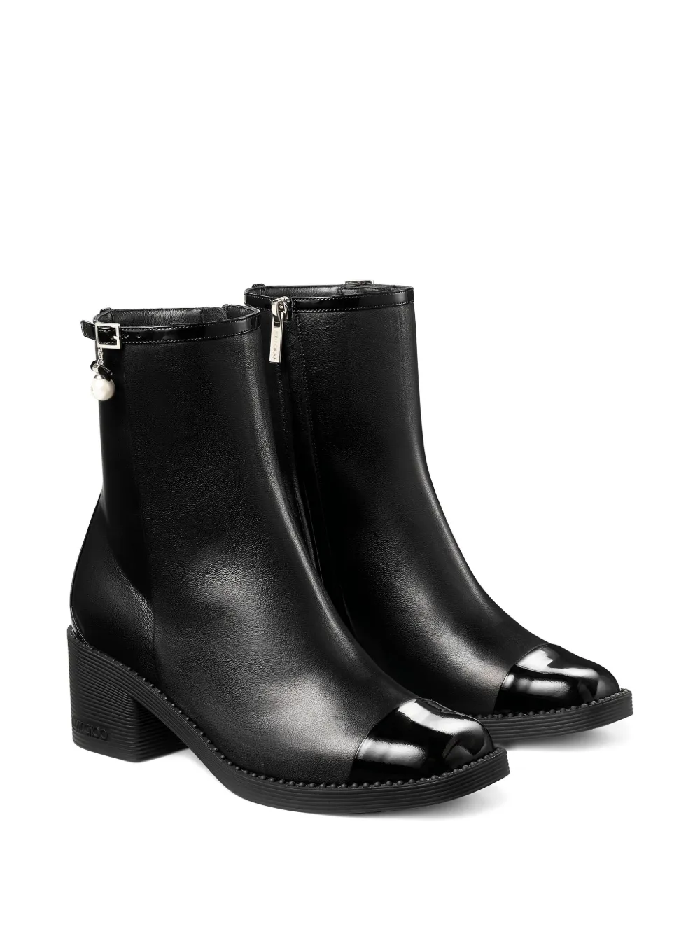 Jimmy Choo 60mm Adry Leather Boots In Black