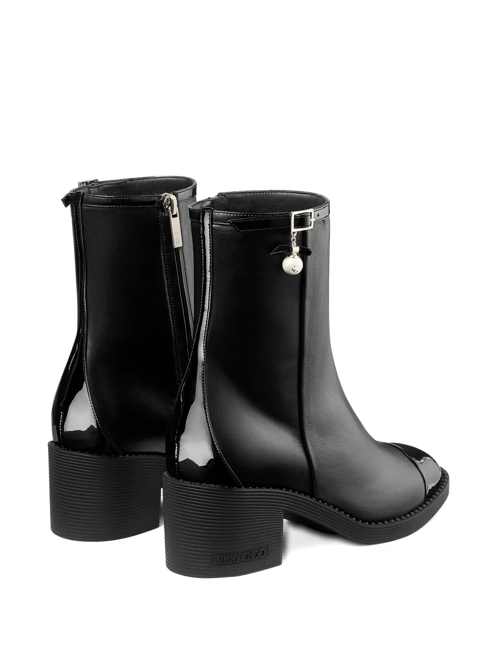 Jimmy Choo 60mm Adry Leather Boots In Black