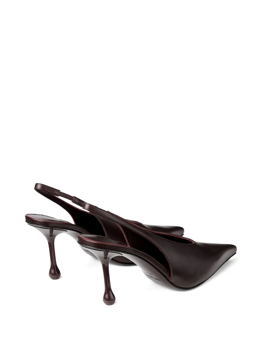 Jimmy Choo 80mm Isa Slingback Pumps In Brown