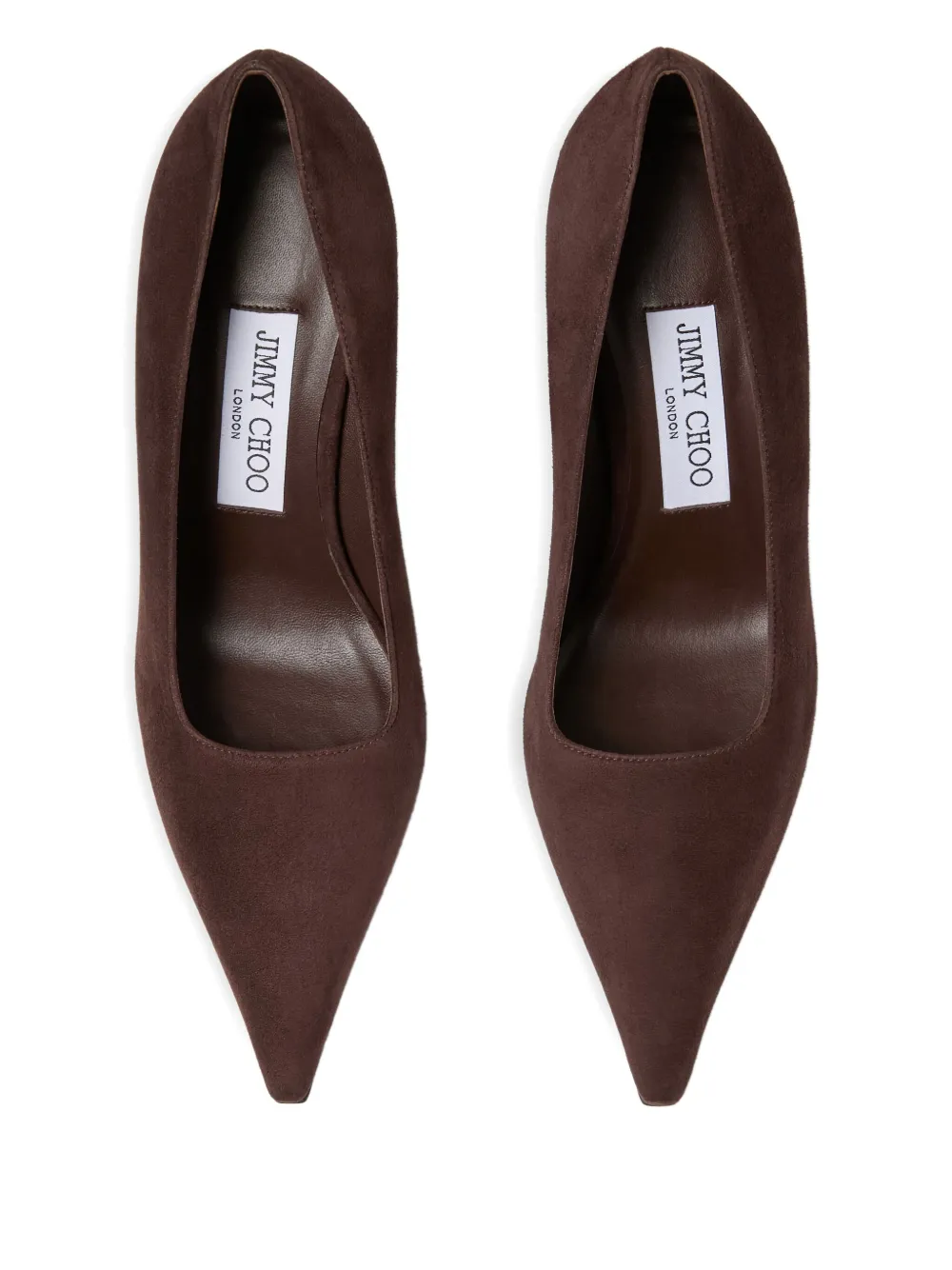 Jimmy Choo 80mm Ixia pointed-toe pumps Brown