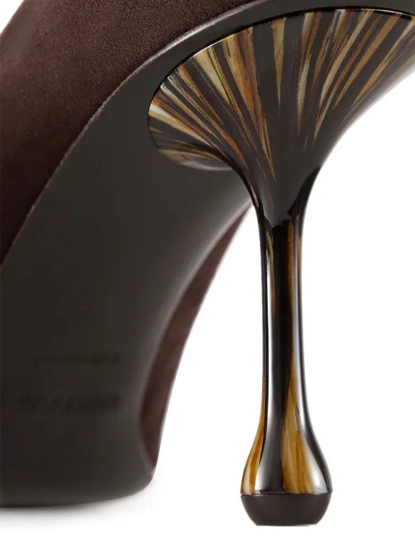 Jimmy Choo Ixia 80mm ポインテッドトゥ パンプス | ブラウン