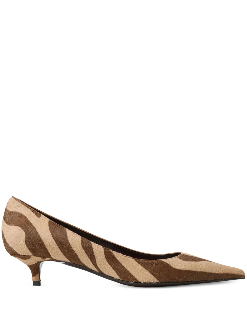 Jimmy Choo Amelia pumps met zebraprint Bruin