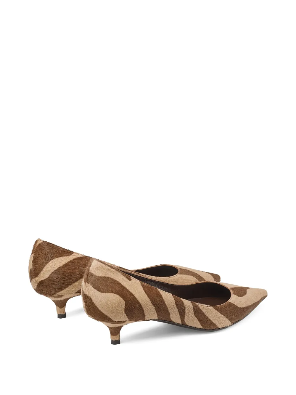 Jimmy Choo Amelia Pumps Mit Zebra-print In Brown