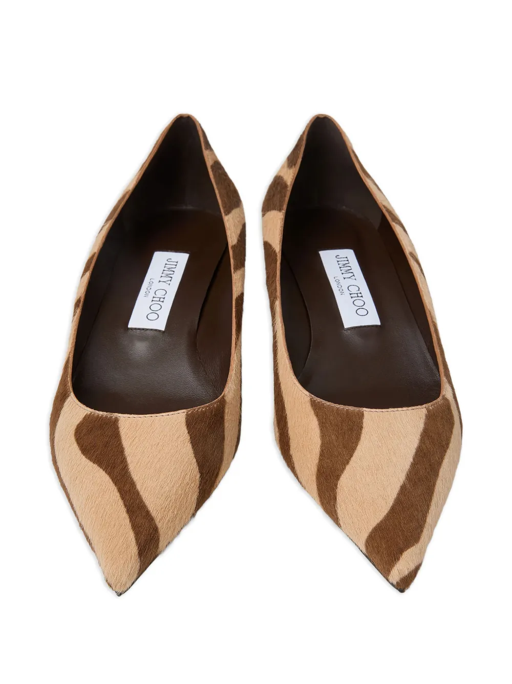 Jimmy Choo Amelia Pumps Mit Zebra-print In Brown