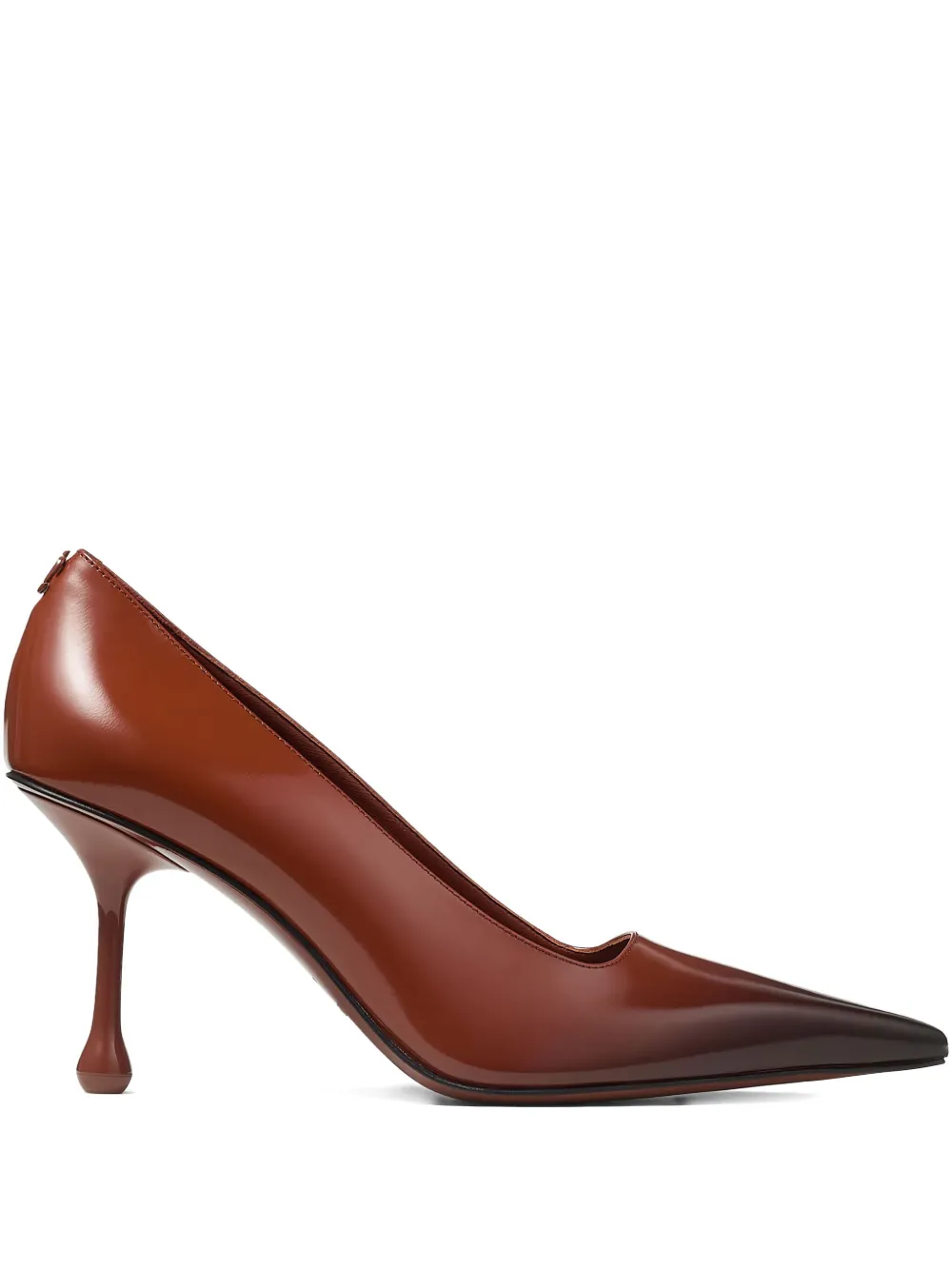 Jimmy Choo 80mm Ixia pointed-toe sculpted-heel pumps - ブラウン Jimmy Choo 80mm Ixia pointed-toe sculpted-heel pumps - ブラウン