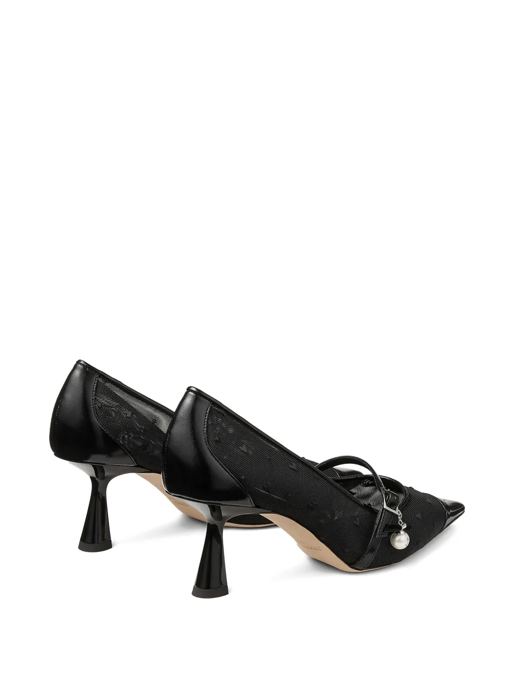 Jimmy Choo 65 mm Aren mesh pumps Zwart