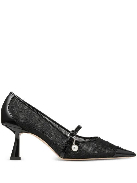 Jimmy Choo 65mm Aren mesh pumps