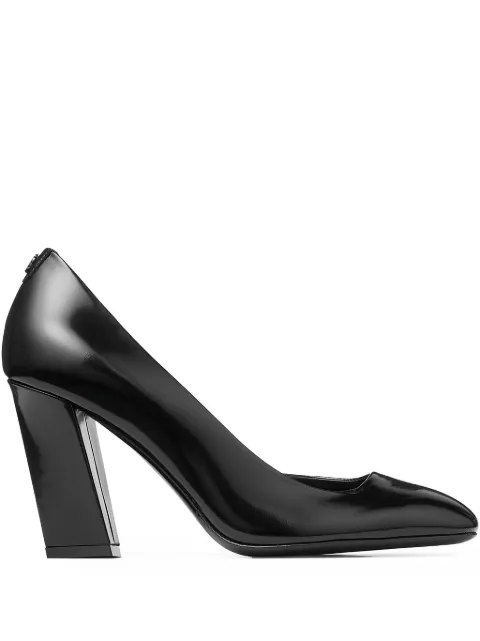 Jimmy Choo 85mm Farren leather pumps