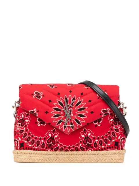 Saint Laurent Pre-Owned bolsa crossbody Toy Cotton Bandana Print Loulou 2018