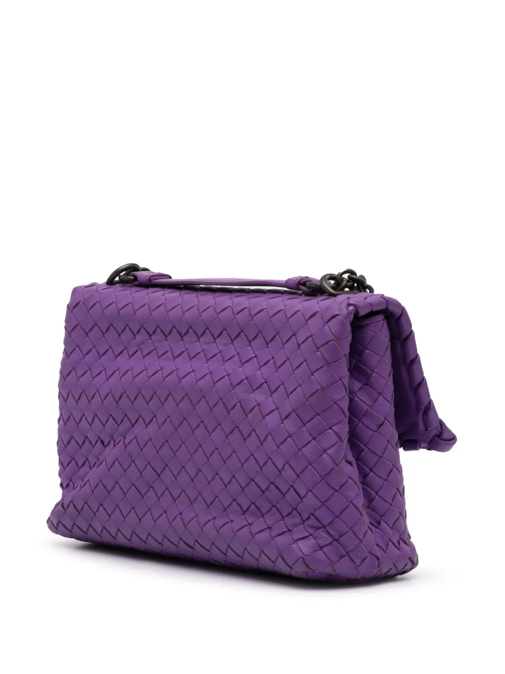 Pre-owned Bottega Veneta 2012-2024 Small Nappa Intrecciato Olimpia Shoulder Bag