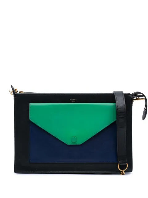 Céline Pre-Owned sac à bandoulière en cuir Tricolor Pocket Envelope Zip (2015)