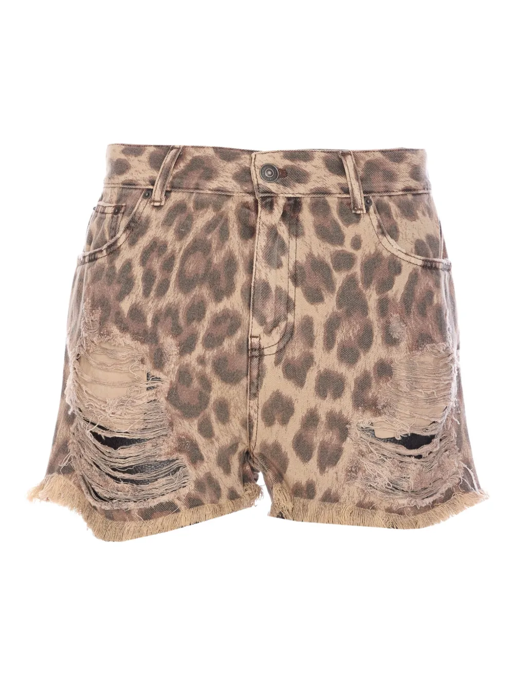 Aniye By leopard-print shorts | Neutrals | Image 1