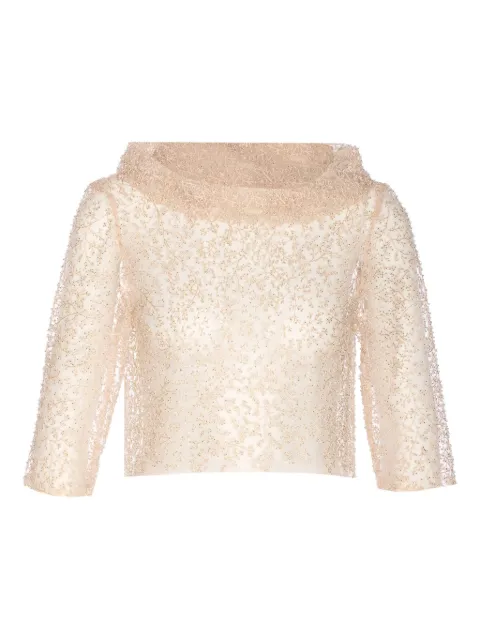 Fely Campo embroidered top