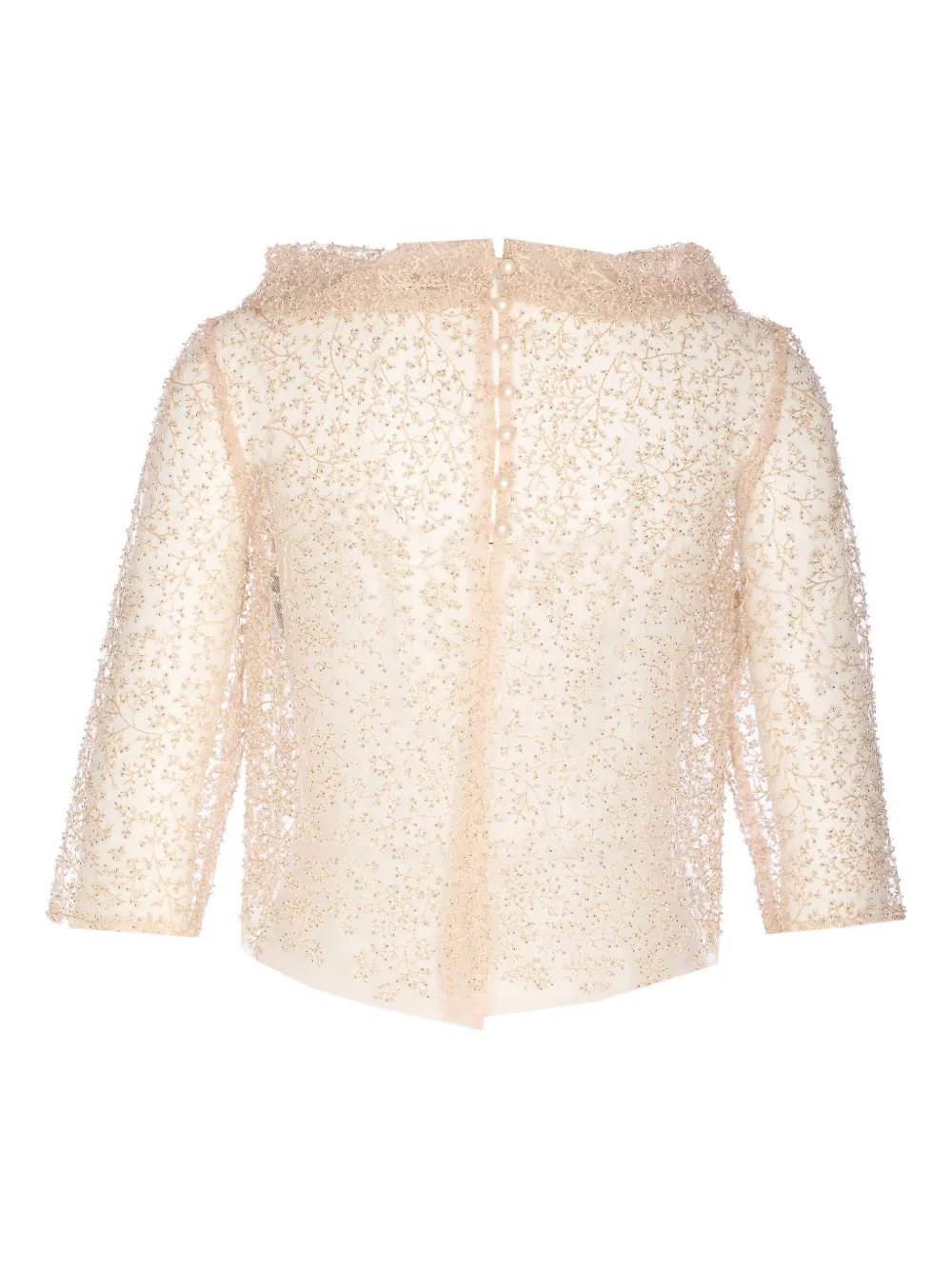 Fely Campo embroidered top - Beige