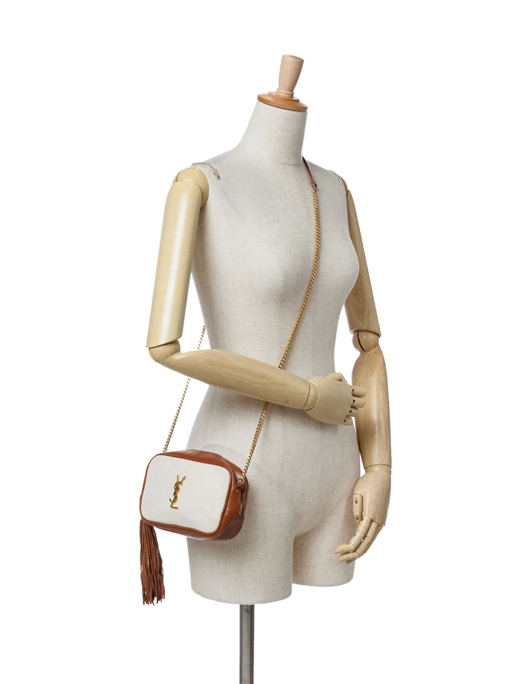 Saint Laurent Pre-Owned Borsa a tracolla Lou mini in tela con monogramma 2019 | Pre-owned | Image 2