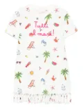 MC2 Saint Barth Kids printed dress - White