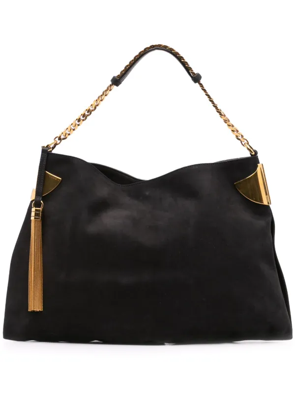 Gucci Pre-Owned 2016-2024 Nubuck 1970 Shoulder Bag Black