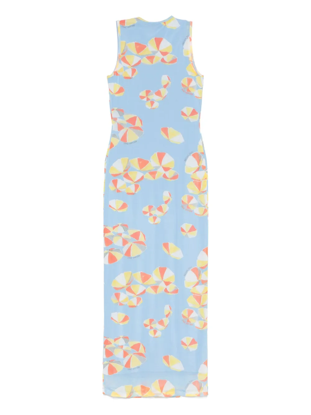 MOSCHINO JEANS umbrella-print maxi dress - Blauw