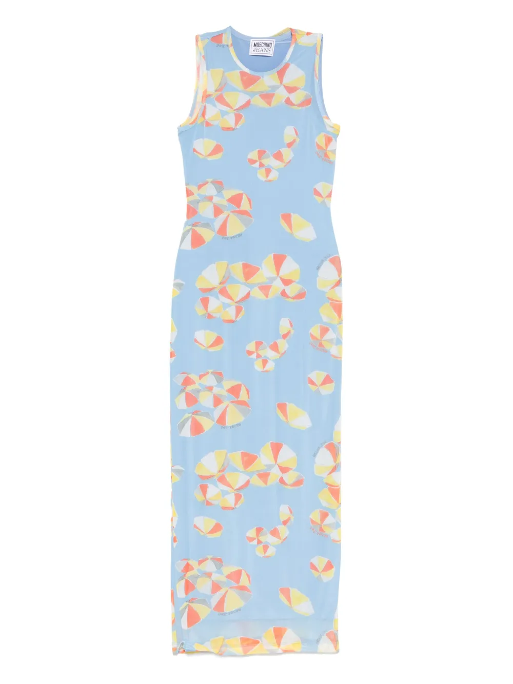umbrella-print maxi dress