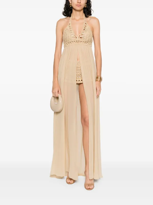 elie saab crochet dress Elie Saab spring 2025 ready-to-wear