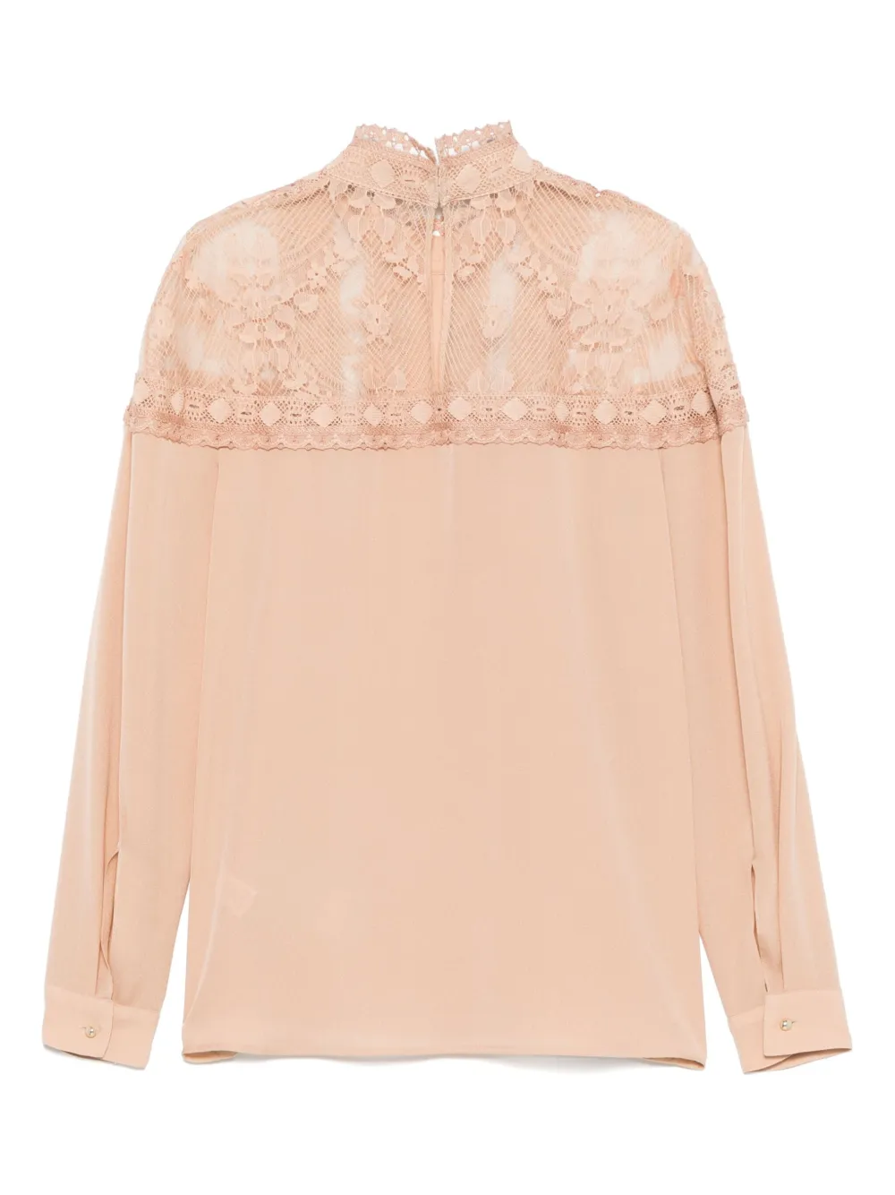 Elie Saab Blouse met kant - Beige