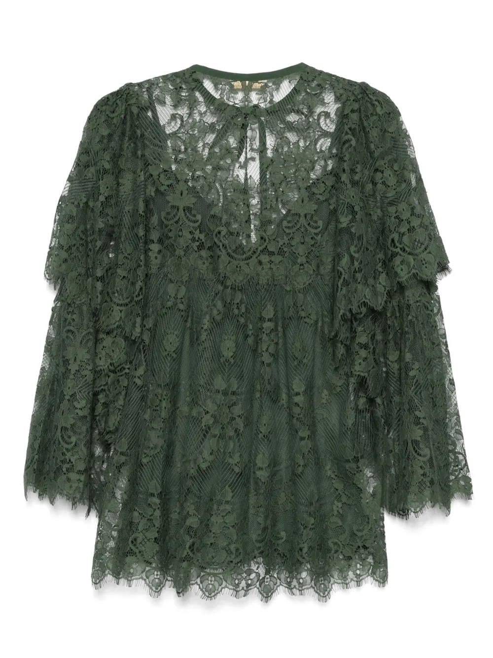 Elie Saab laced blouse - Groen