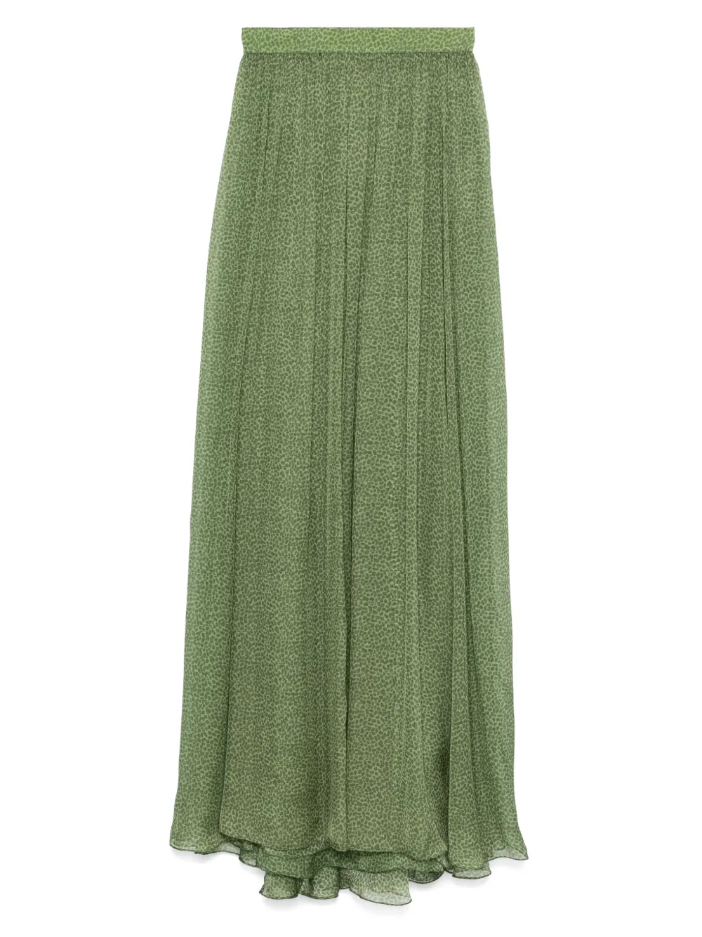 pleated midi skirt