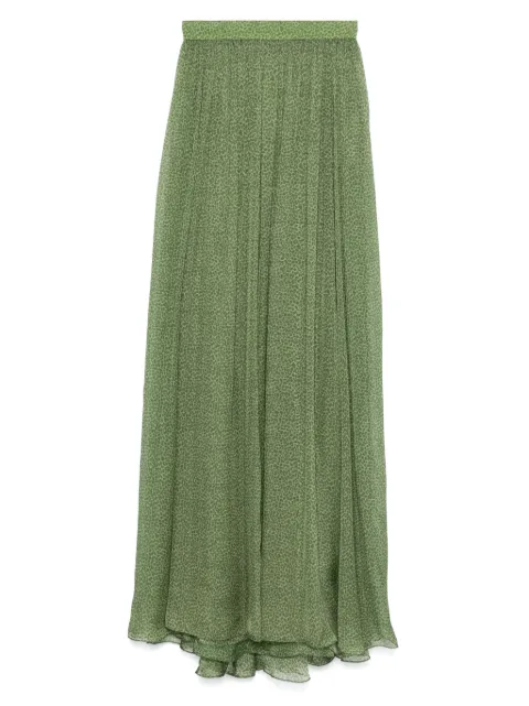 Elie Saab jupe mi-longue à design plissé