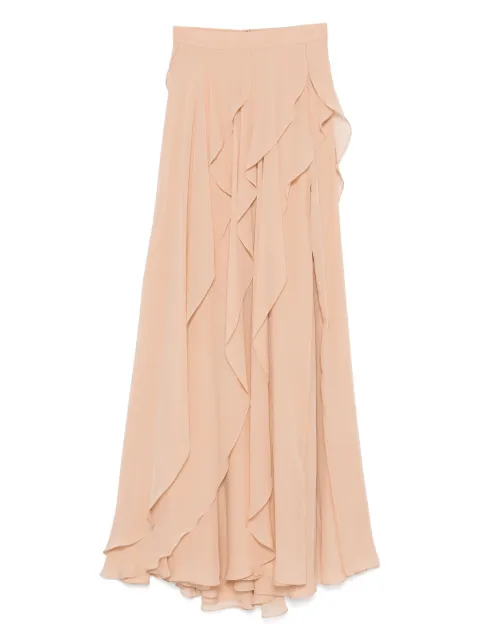 Elie Saab falda midi de seda